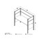 Bestar Bestar Pro-Biz 63W Single Office Cubicle with Gray Tack Board and High Privacy Panels in white 100871DG-17 - alternate 3